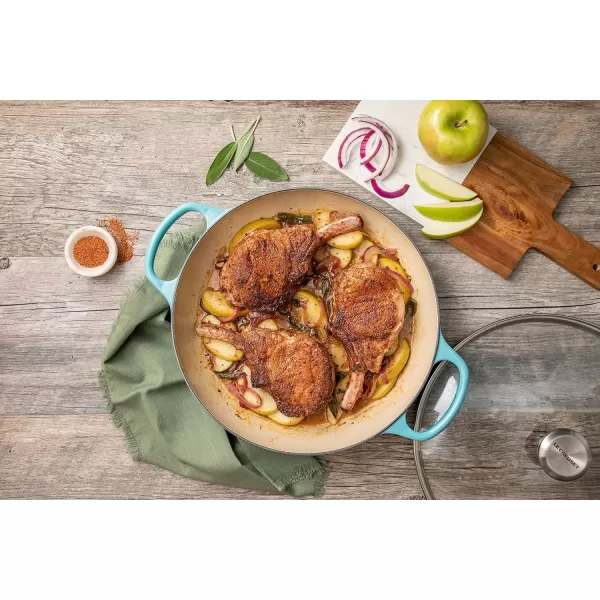 Le Creuset Enameled Cast Iron Signature Braiser, 3.5 qt., Rhone