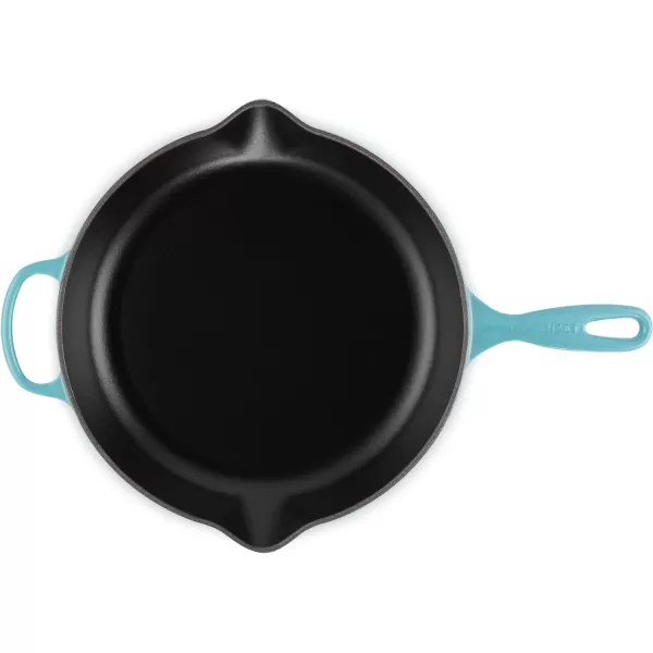 Le Creuset Enameled Cast Iron Signature Iron Handle Skillet, 10.25", Rhone
