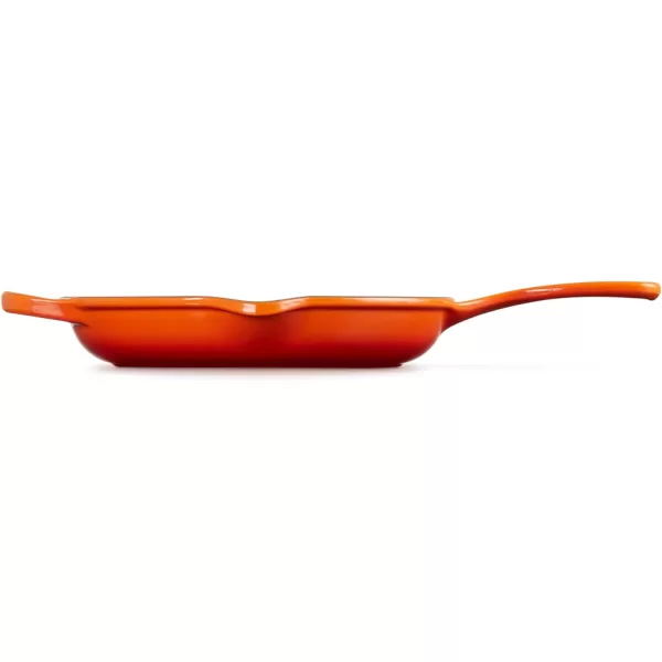 Le Creuset Enameled Cast Iron Signature Iron Handle Skillet, 10.25", Rhone