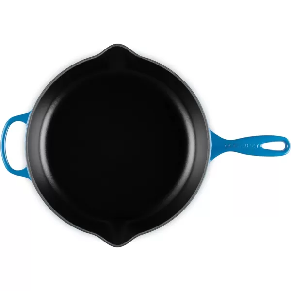 Le Creuset Enameled Cast Iron Signature Iron Handle Skillet, 10.25", Rhone