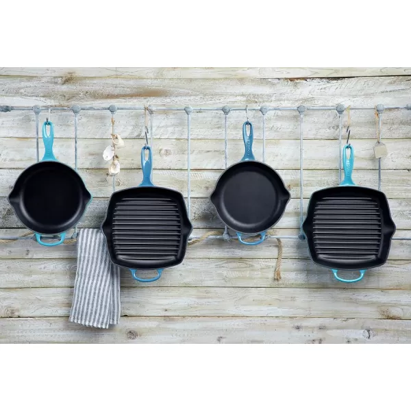 Le Creuset Enameled Cast Iron Signature Iron Handle Skillet, 10.25", Rhone