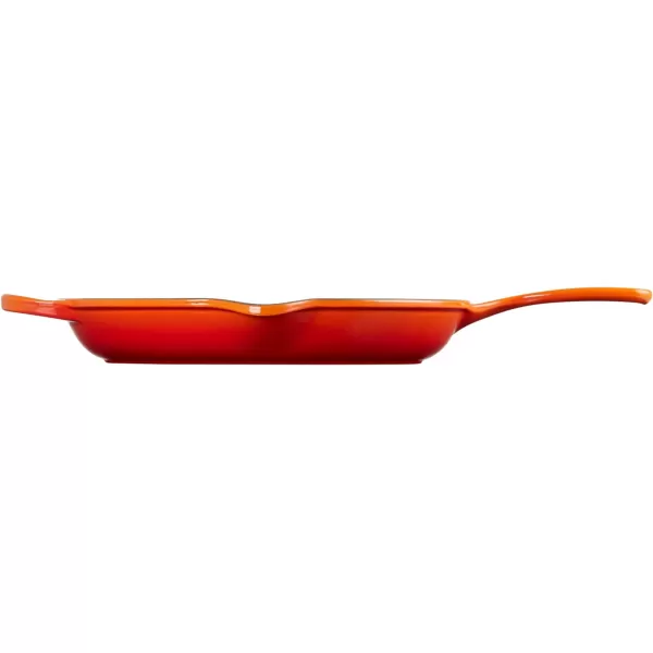 Le Creuset Enameled Cast Iron Signature Iron Handle Skillet, 10.25", Rhone