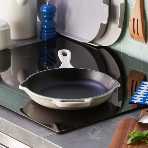 Le Creuset Enameled Cast Iron Signature Iron Handle Skillet, 10.25", Rhone