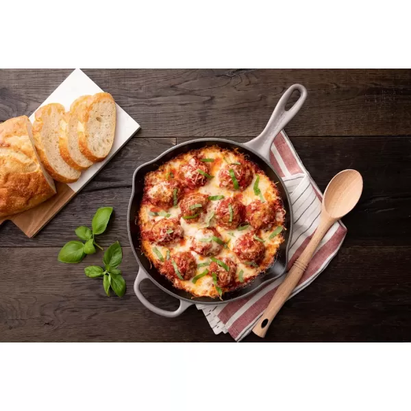 Le Creuset Enameled Cast Iron Signature Iron Handle Skillet, 10.25", Rhone