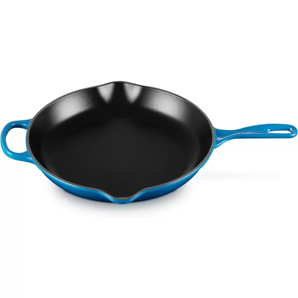 Le Creuset Enameled Cast Iron Signature Iron Handle Skillet, 10.25", Rhone