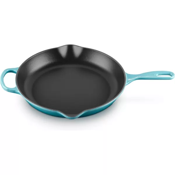 Le Creuset Enameled Cast Iron Signature Iron Handle Skillet, 10.25", Rhone