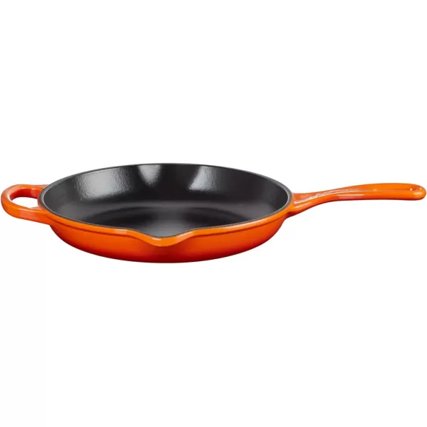 Le Creuset Enameled Cast Iron Signature Iron Handle Skillet, 10.25", Rhone