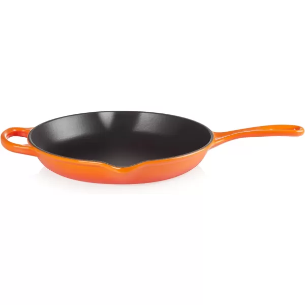 Le Creuset Enameled Cast Iron Signature Iron Handle Skillet, 10.25", Rhone