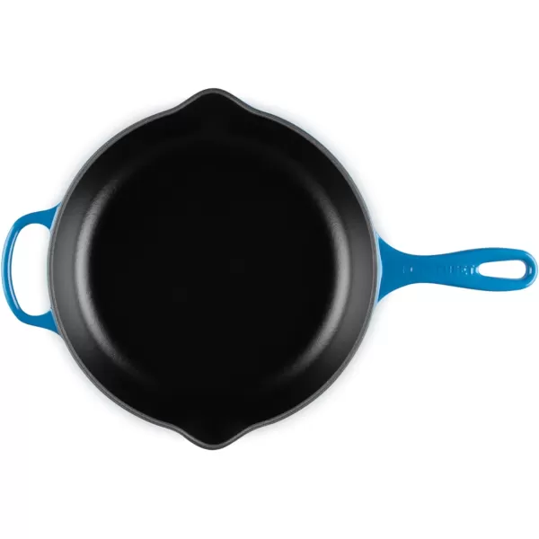 Le Creuset Enameled Cast Iron Signature Iron Handle Skillet, 10.25", Rhone