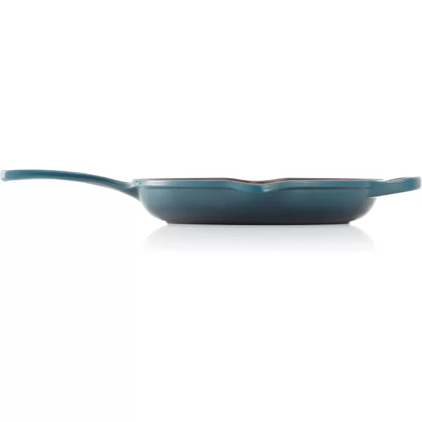 Le Creuset Enameled Cast Iron Signature Iron Handle Skillet, 10.25", Rhone