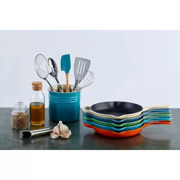 Le Creuset Enameled Cast Iron Signature Iron Handle Skillet, 10.25", Rhone