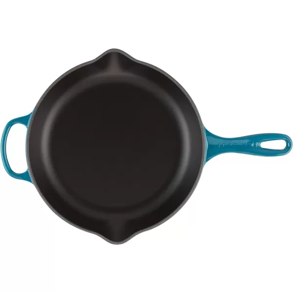 Le Creuset Enameled Cast Iron Signature Iron Handle Skillet, 10.25", Rhone