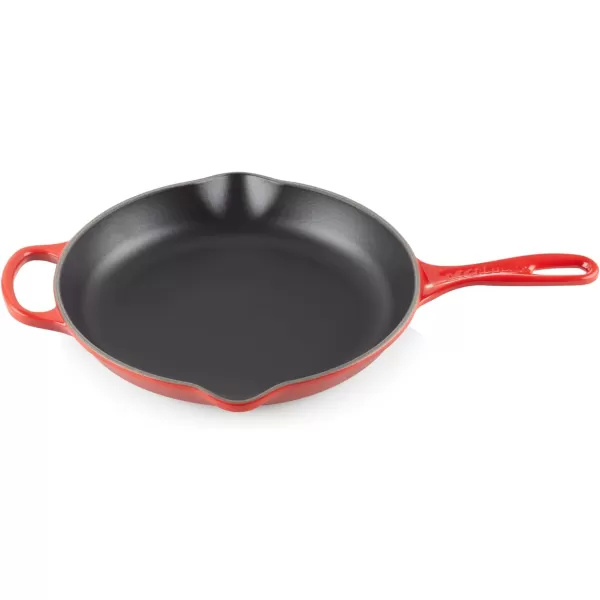 Le Creuset Enameled Cast Iron Signature Iron Handle Skillet, 10.25", Rhone