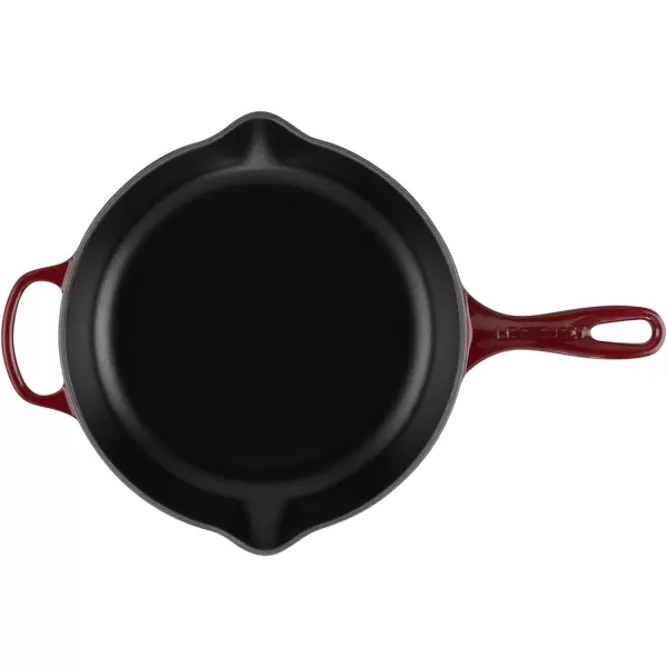 Le Creuset Enameled Cast Iron Signature Iron Handle Skillet, 10.25", Rhone