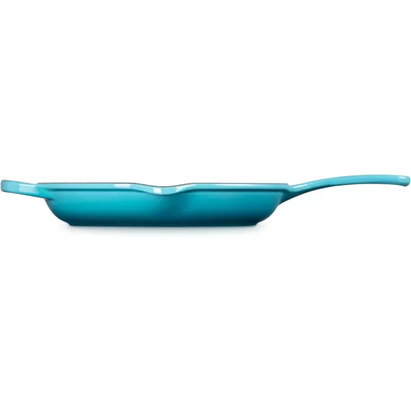 Le Creuset Enameled Cast Iron Signature Iron Handle Skillet, 10.25", Rhone