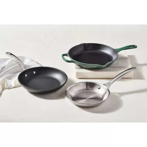 Le Creuset Enameled Cast Iron Signature Iron Handle Skillet, 10.25", Rhone