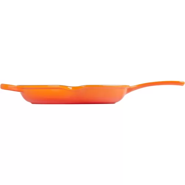 Le Creuset Enameled Cast Iron Signature Iron Handle Skillet, 10.25", Rhone