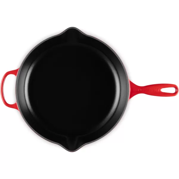 Le Creuset Enameled Cast Iron Signature Iron Handle Skillet, 10.25", Rhone