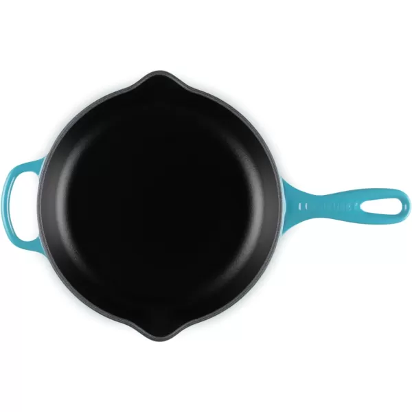 Le Creuset Enameled Cast Iron Signature Iron Handle Skillet, 10.25", Rhone