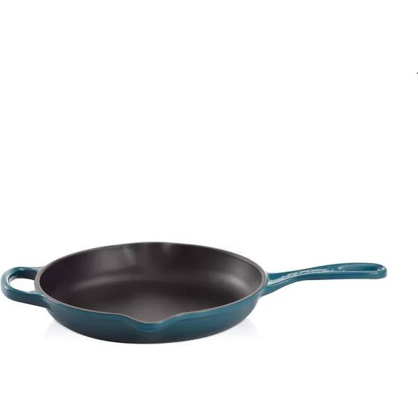 Le Creuset Enameled Cast Iron Signature Iron Handle Skillet, 10.25", Rhone
