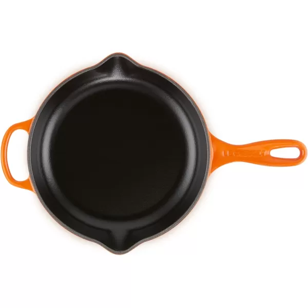 Le Creuset Enameled Cast Iron Signature Iron Handle Skillet, 10.25", Rhone