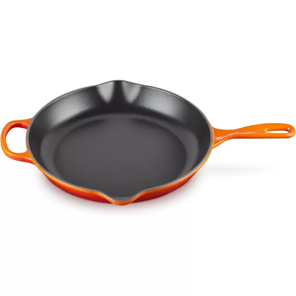 Le Creuset Enameled Cast Iron Signature Iron Handle Skillet, 10.25", Rhone