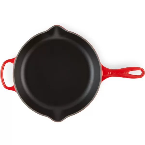 Le Creuset Enameled Cast Iron Signature Iron Handle Skillet, 10.25", Rhone