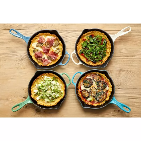 Le Creuset Enameled Cast Iron Signature Iron Handle Skillet, 10.25", Rhone