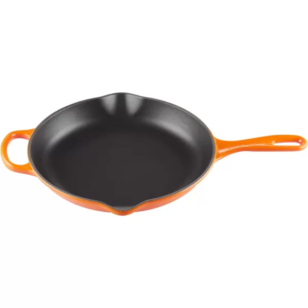 Le Creuset Enameled Cast Iron Signature Iron Handle Skillet, 10.25", Rhone