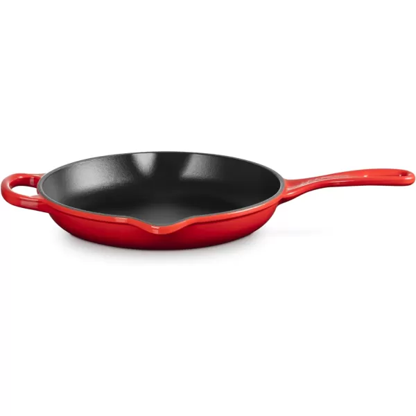 Le Creuset Enameled Cast Iron Signature Iron Handle Skillet, 10.25", Rhone