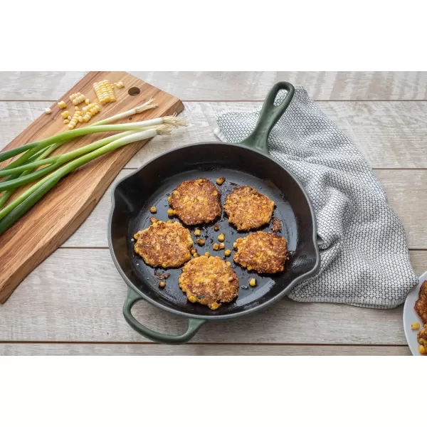 Le Creuset Enameled Cast Iron Signature Iron Handle Skillet, 10.25", Rhone