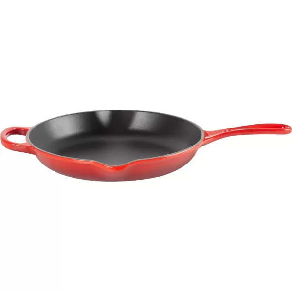 Le Creuset Enameled Cast Iron Signature Iron Handle Skillet, 10.25", Rhone