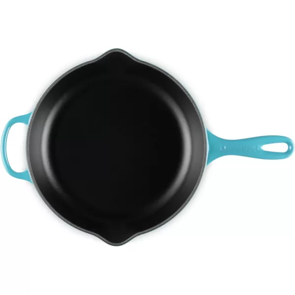 Le Creuset Enameled Cast Iron Signature Iron Handle Skillet, 10.25", Rhone