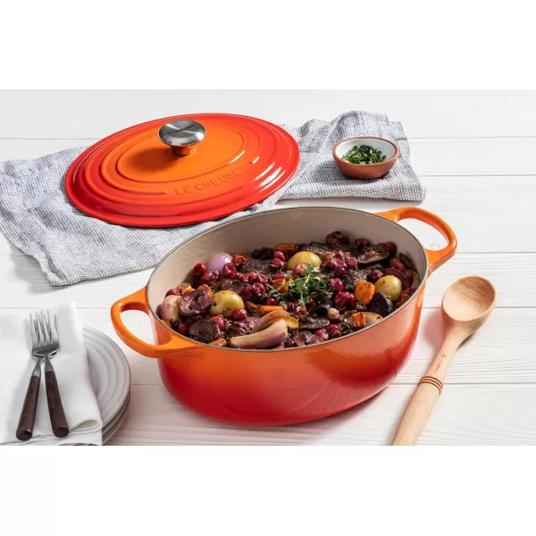 Le Creuset Enameled Cast Iron Signature Oval Dutch Oven, 6.75 qt., Rhone