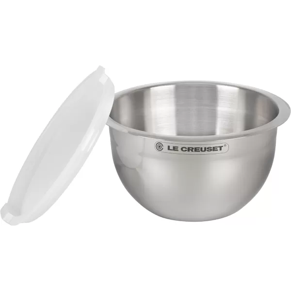 Le Creuset Set of 3 Stackable Colanders, Large, Stainless Steel