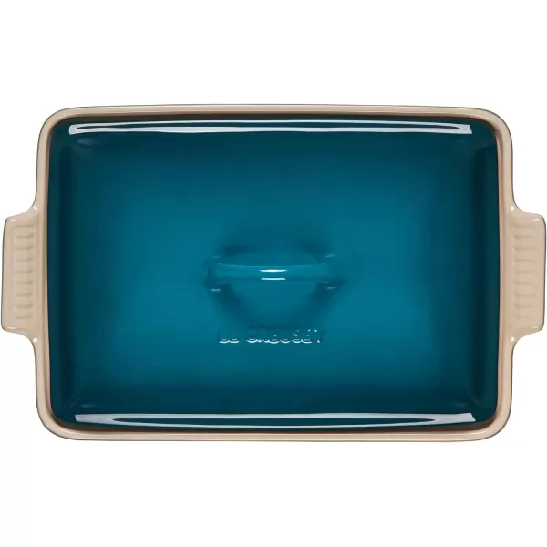 Le Creuset Stoneware Heritage Covered Rectangular Casserole, 4 qt. , Rhone
