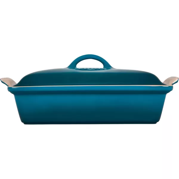 Le Creuset Stoneware Heritage Covered Rectangular Casserole, 4 qt. , Rhone