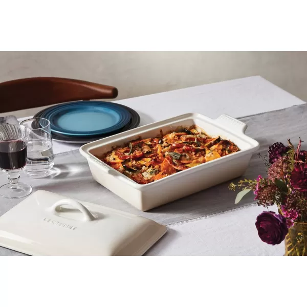 Le Creuset Stoneware Heritage Covered Rectangular Casserole, 4 qt. , Rhone