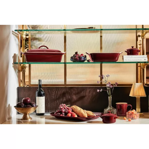 Le Creuset Stoneware Heritage Covered Rectangular Casserole, 4 qt. , Rhone