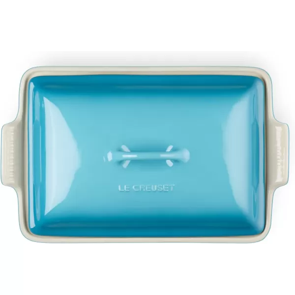 Le Creuset Stoneware Heritage Covered Rectangular Casserole, 4 qt. , Rhone