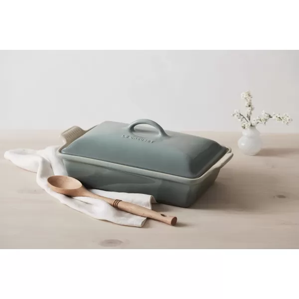 Le Creuset Stoneware Heritage Covered Rectangular Casserole, 4 qt. , Rhone