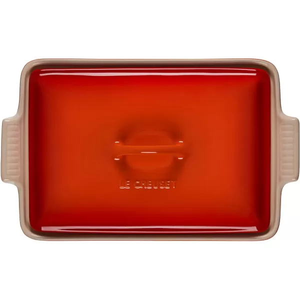 Le Creuset Stoneware Heritage Covered Rectangular Casserole, 4 qt. , Rhone