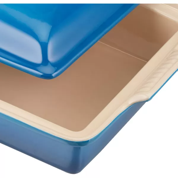 Le Creuset Stoneware Heritage Covered Rectangular Casserole, 4 qt. , Rhone