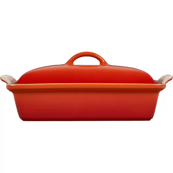 Le Creuset Stoneware Heritage Covered Rectangular Casserole, 4 qt. , Rhone