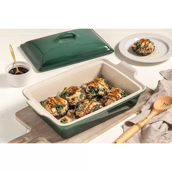 Le Creuset Stoneware Heritage Covered Rectangular Casserole, 4 qt. , Rhone