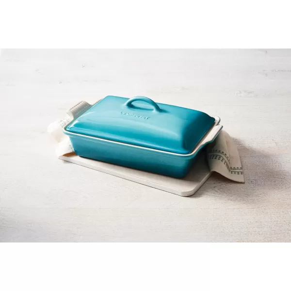 Le Creuset Stoneware Heritage Covered Rectangular Casserole, 4 qt. , Rhone