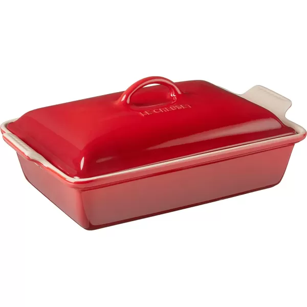 Le Creuset Stoneware Heritage Covered Rectangular Casserole, 4 qt. , Rhone