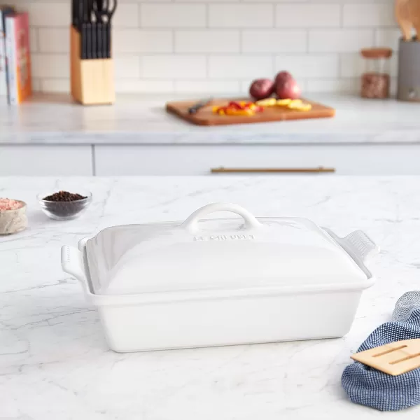 Le Creuset Stoneware Heritage Covered Rectangular Casserole, 4 qt. , Rhone