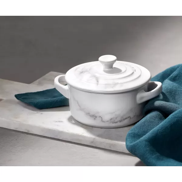 Le Creuset Stoneware Mini Round Cocotte, 8 oz., Rhone