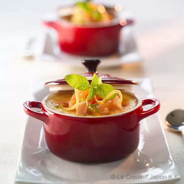 Le Creuset Stoneware Mini Round Cocotte, 8 oz., Rhone